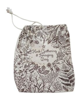 Herb Gathering & Foraging Drawstring Bag